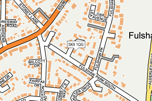 SK9 1QG map - OS OpenMap – Local (Ordnance Survey)