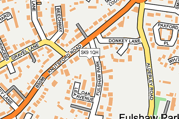 SK9 1QH map - OS OpenMap – Local (Ordnance Survey)