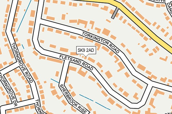 SK9 2AD map - OS OpenMap – Local (Ordnance Survey)