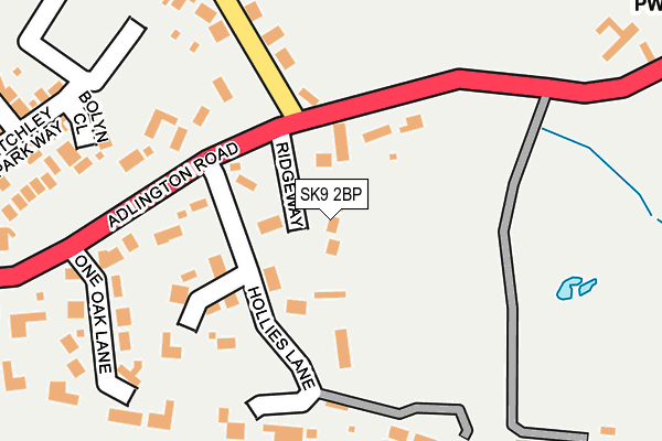 SK9 2BP map - OS OpenMap – Local (Ordnance Survey)