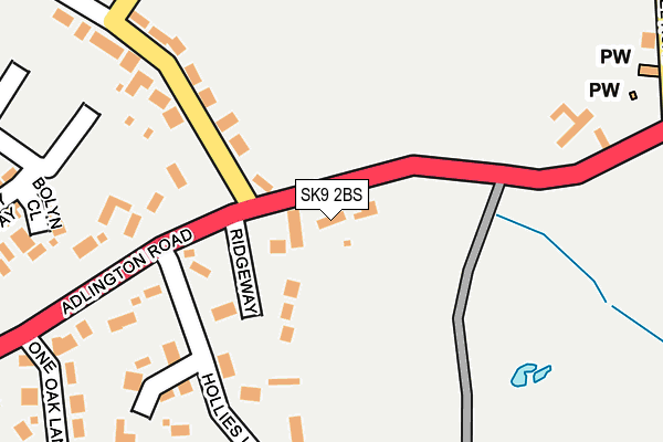 SK9 2BS map - OS OpenMap – Local (Ordnance Survey)