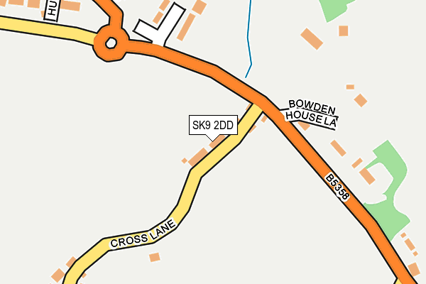 SK9 2DD map - OS OpenMap – Local (Ordnance Survey)