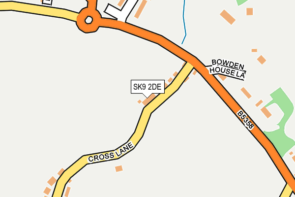SK9 2DE map - OS OpenMap – Local (Ordnance Survey)