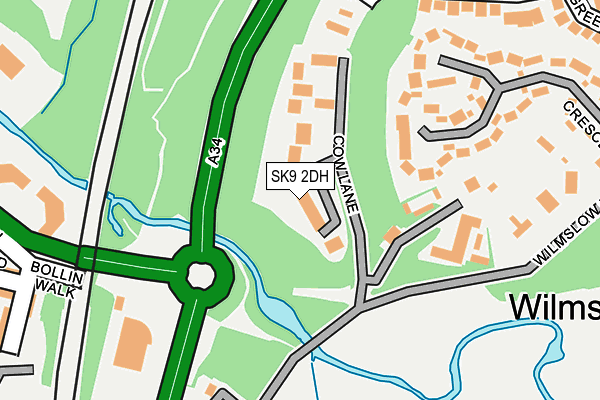 SK9 2DH map - OS OpenMap – Local (Ordnance Survey)