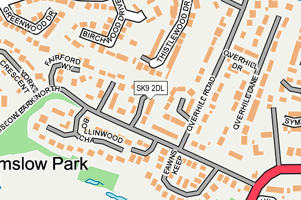SK9 2DL map - OS OpenMap – Local (Ordnance Survey)