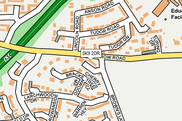 SK9 2DR map - OS OpenMap – Local (Ordnance Survey)