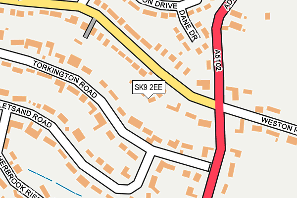 SK9 2EE map - OS OpenMap – Local (Ordnance Survey)