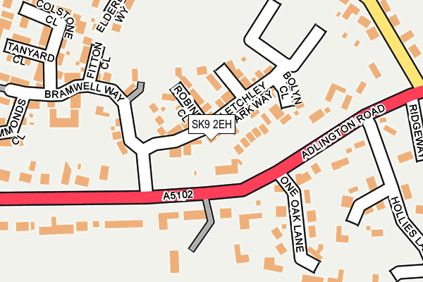 SK9 2EH map - OS OpenMap – Local (Ordnance Survey)