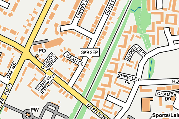 SK9 2EP map - OS OpenMap – Local (Ordnance Survey)