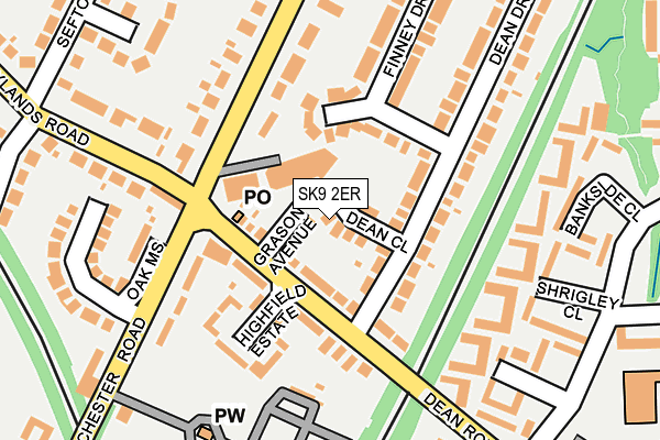 SK9 2ER map - OS OpenMap – Local (Ordnance Survey)