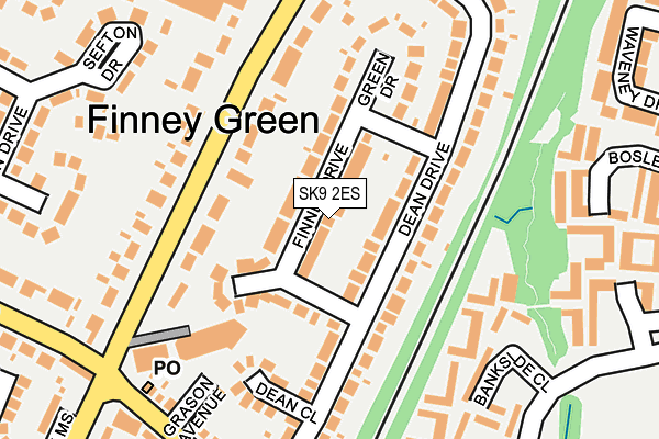 SK9 2ES map - OS OpenMap – Local (Ordnance Survey)
