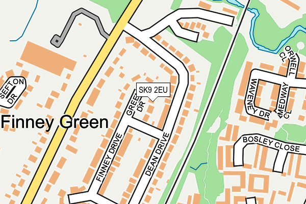 SK9 2EU map - OS OpenMap – Local (Ordnance Survey)