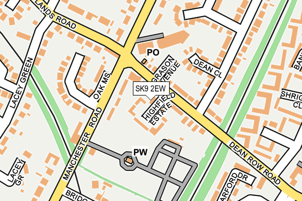 SK9 2EW map - OS OpenMap – Local (Ordnance Survey)