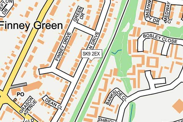SK9 2EX map - OS OpenMap – Local (Ordnance Survey)
