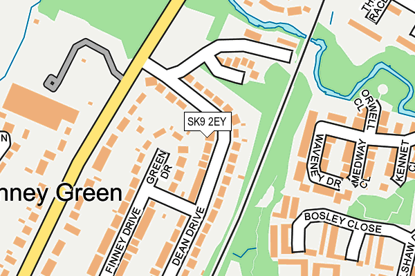 SK9 2EY map - OS OpenMap – Local (Ordnance Survey)
