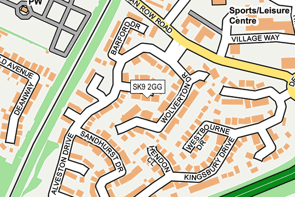 SK9 2GG map - OS OpenMap – Local (Ordnance Survey)