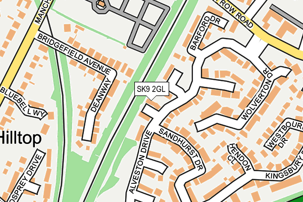 SK9 2GL map - OS OpenMap – Local (Ordnance Survey)