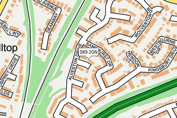 SK9 2GN map - OS OpenMap – Local (Ordnance Survey)