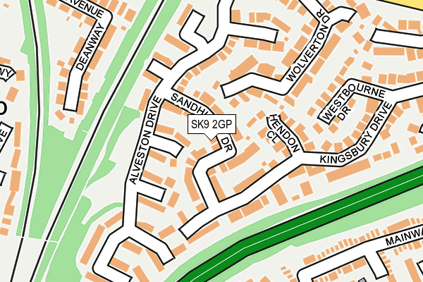 SK9 2GP map - OS OpenMap – Local (Ordnance Survey)