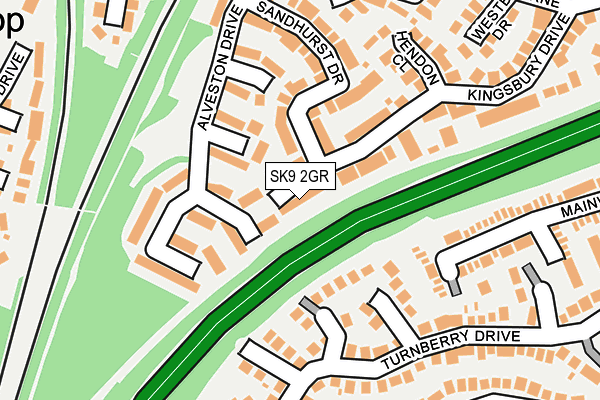 SK9 2GR map - OS OpenMap – Local (Ordnance Survey)