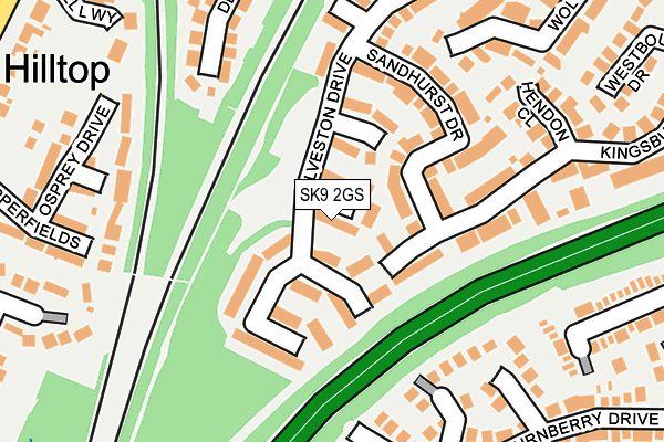 SK9 2GS map - OS OpenMap – Local (Ordnance Survey)