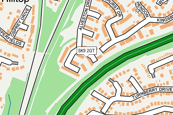 SK9 2GT map - OS OpenMap – Local (Ordnance Survey)