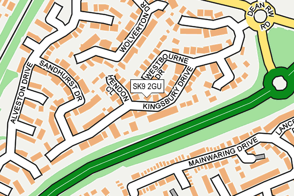 SK9 2GU map - OS OpenMap – Local (Ordnance Survey)