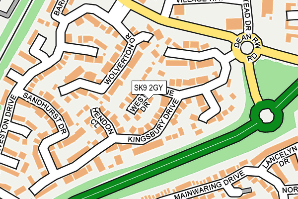 SK9 2GY map - OS OpenMap – Local (Ordnance Survey)