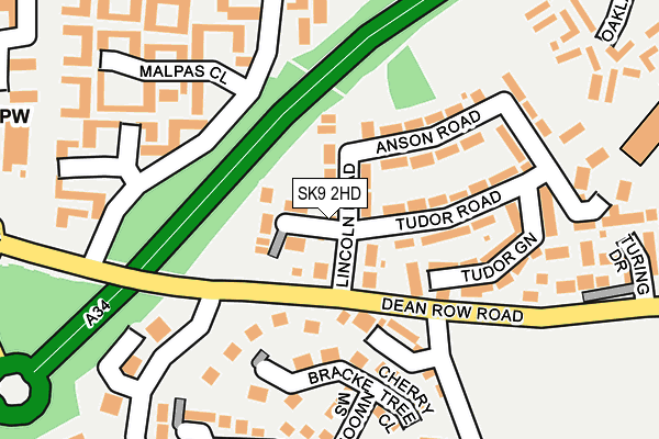 SK9 2HD map - OS OpenMap – Local (Ordnance Survey)