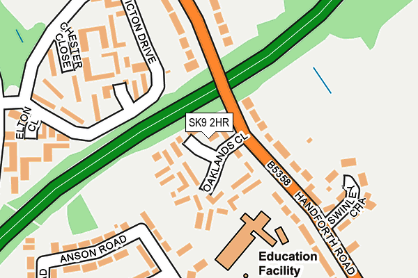 SK9 2HR map - OS OpenMap – Local (Ordnance Survey)
