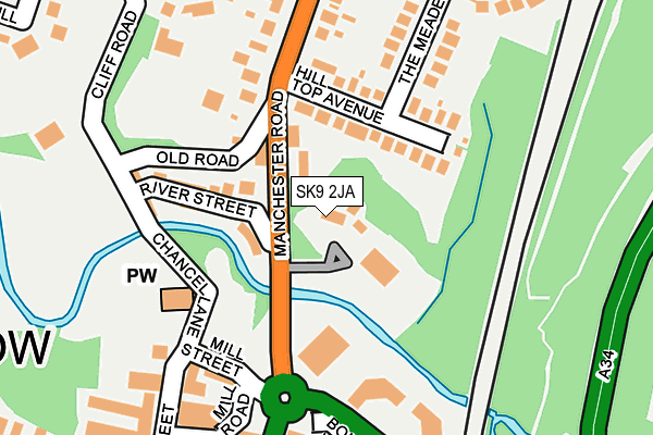 SK9 2JA map - OS OpenMap – Local (Ordnance Survey)
