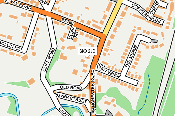 SK9 2JD map - OS OpenMap – Local (Ordnance Survey)