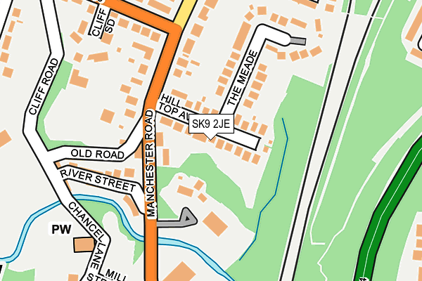 SK9 2JE map - OS OpenMap – Local (Ordnance Survey)