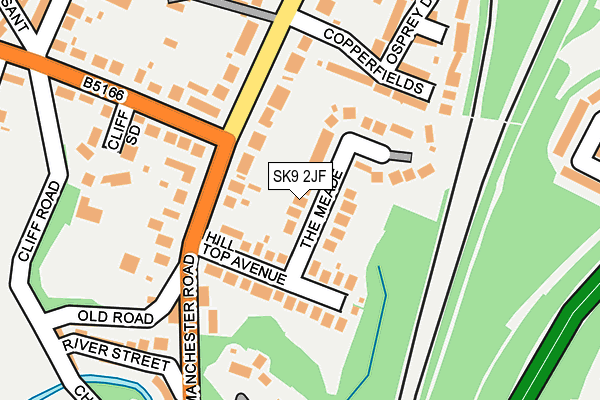SK9 2JF map - OS OpenMap – Local (Ordnance Survey)