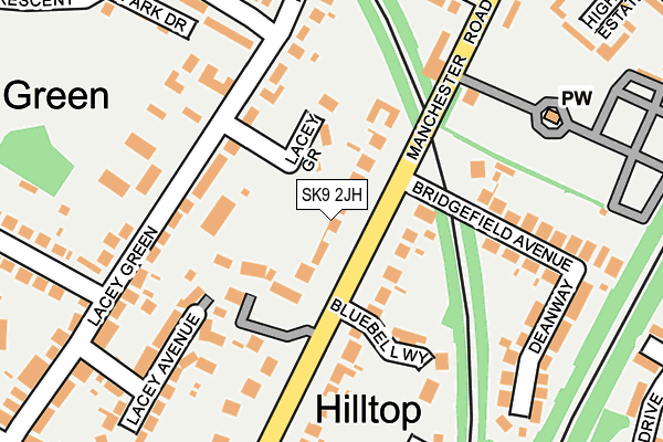 SK9 2JH map - OS OpenMap – Local (Ordnance Survey)