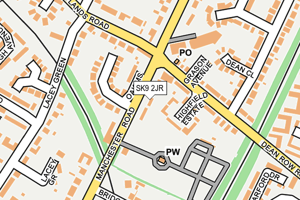 SK9 2JR map - OS OpenMap – Local (Ordnance Survey)