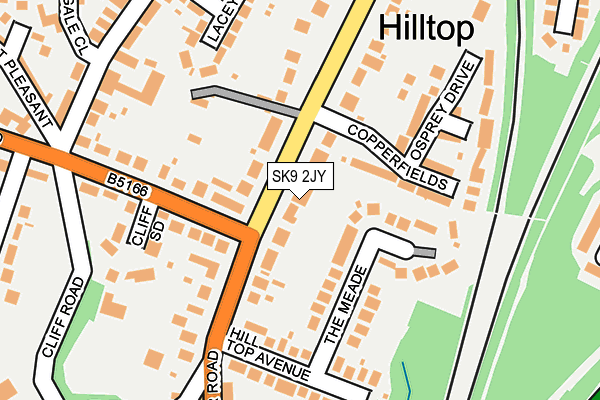 SK9 2JY map - OS OpenMap – Local (Ordnance Survey)