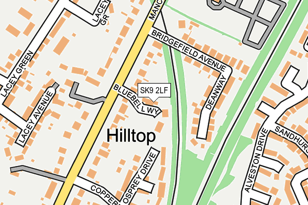 SK9 2LF map - OS OpenMap – Local (Ordnance Survey)