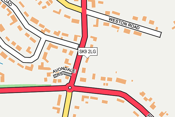 SK9 2LG map - OS OpenMap – Local (Ordnance Survey)