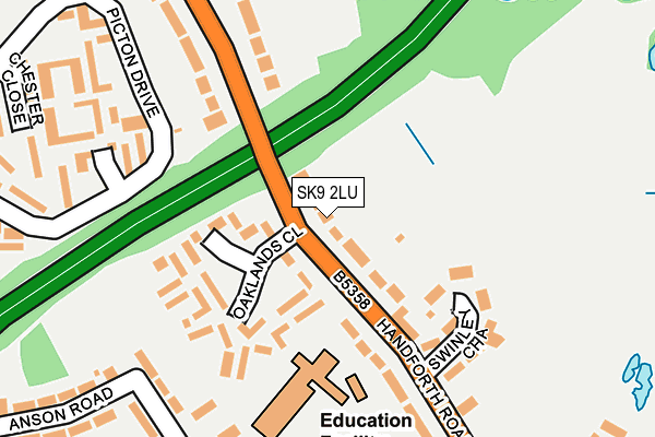 SK9 2LU map - OS OpenMap – Local (Ordnance Survey)