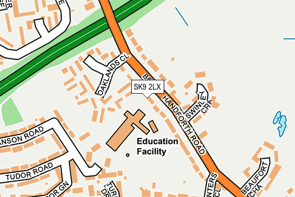 SK9 2LX map - OS OpenMap – Local (Ordnance Survey)