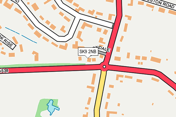 SK9 2NB map - OS OpenMap – Local (Ordnance Survey)