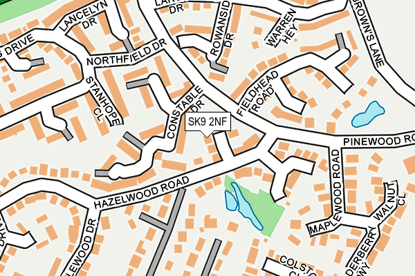 SK9 2NF map - OS OpenMap – Local (Ordnance Survey)