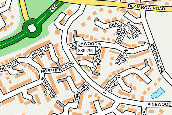 SK9 2NL map - OS OpenMap – Local (Ordnance Survey)