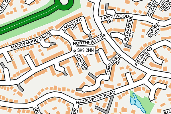 SK9 2NN map - OS OpenMap – Local (Ordnance Survey)