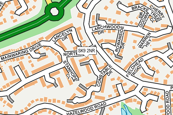 SK9 2NR map - OS OpenMap – Local (Ordnance Survey)