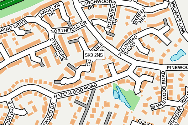 SK9 2NS map - OS OpenMap – Local (Ordnance Survey)