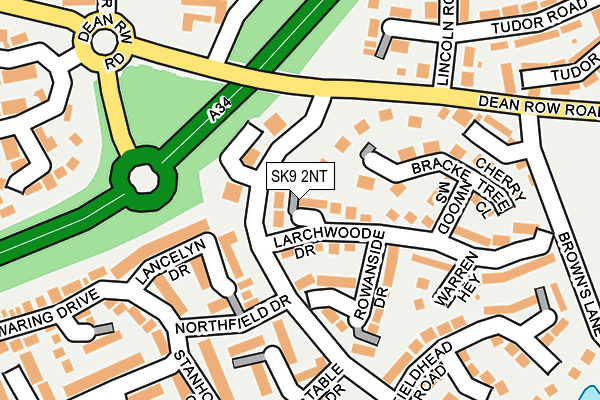 SK9 2NT map - OS OpenMap – Local (Ordnance Survey)