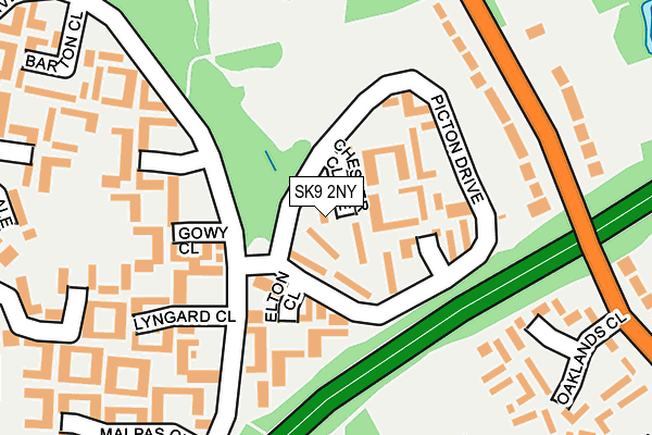 SK9 2NY map - OS OpenMap – Local (Ordnance Survey)