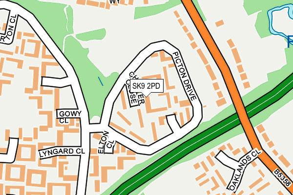SK9 2PD map - OS OpenMap – Local (Ordnance Survey)
